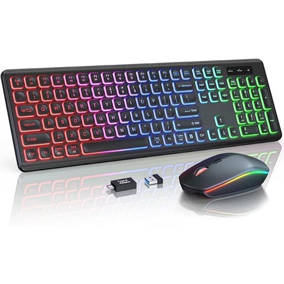 Wireless Keyboard and Mouse Combo (RGB Rechargeable)