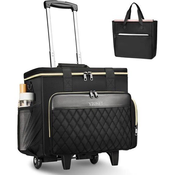 Ytonet Rolling Teacher Bag with Laptop Compartment