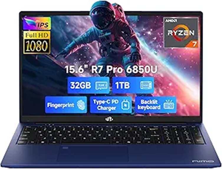 NIMO 15.6 FHD Gaming Laptop Ryzen 7