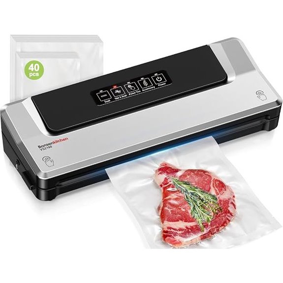 Bonsenkitchen Vacuum Sealer Machine with 40 Bags
