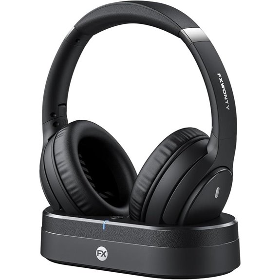 Wireless TV Headphones for Seniors with Charging Dock