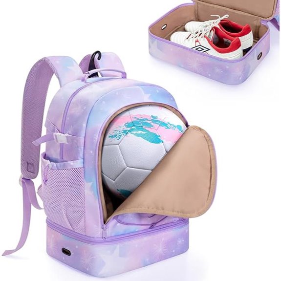 Soccer Backpack with Ball & Shoe Pockets