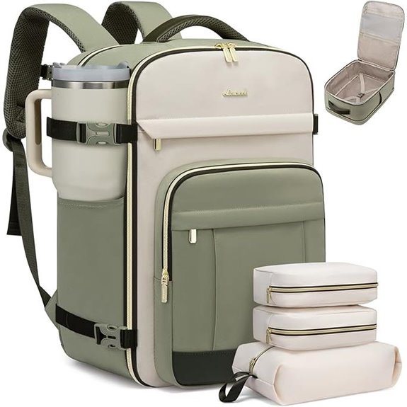 LOVEVOOK 40L Travel Backpack with Packing Cubes