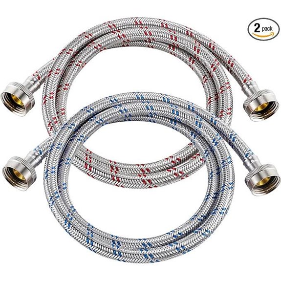 Yejesiy 4 Ft Stainless Steel Washer Hoses