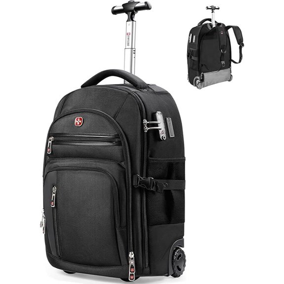 Star Cloud Rolling Backpack with USB-C Charging