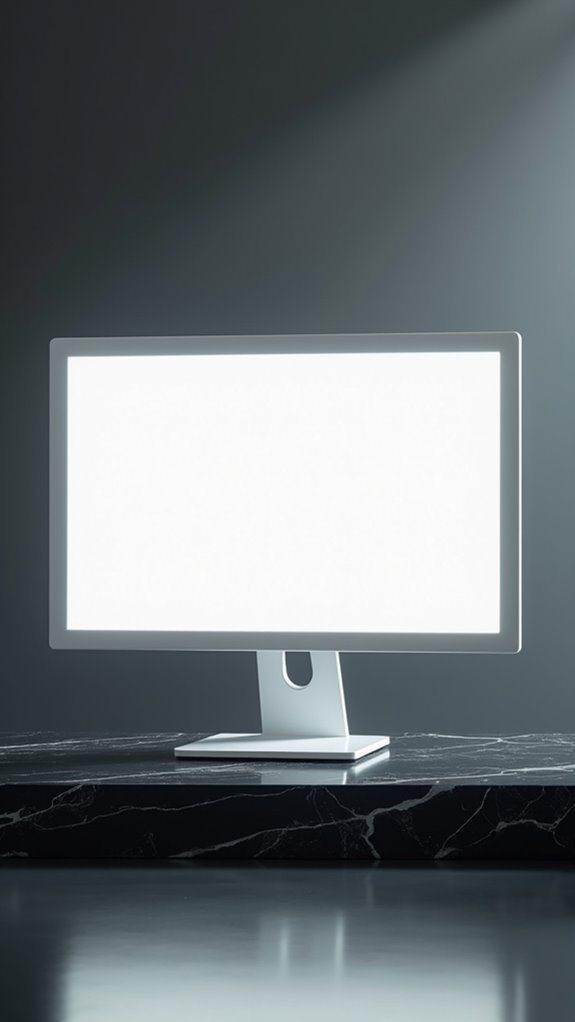 stylish high performance white monitors