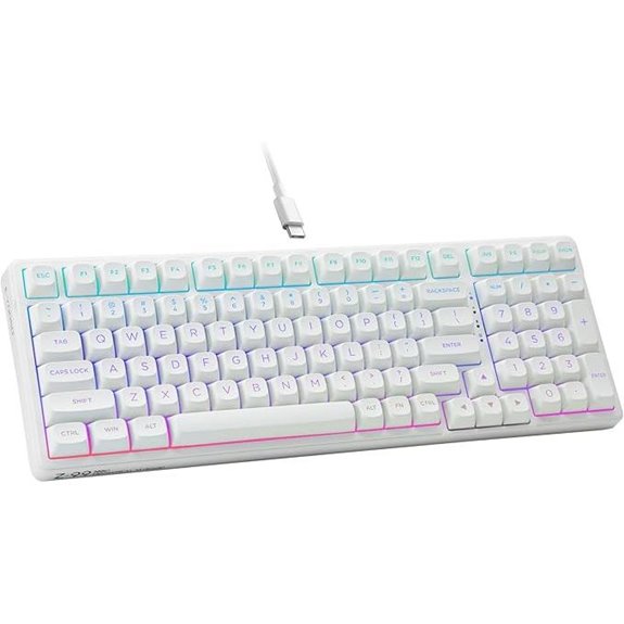 HUO JI E-Yooso Creamy Mechanical Keyboard (White)