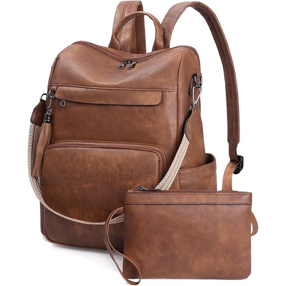 GAEKEAO PU Leather Backpack Purse for Women