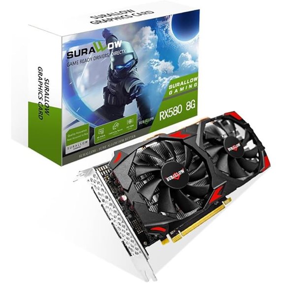 SURALLOW RX 580 8GB GDDR5 Graphics Card