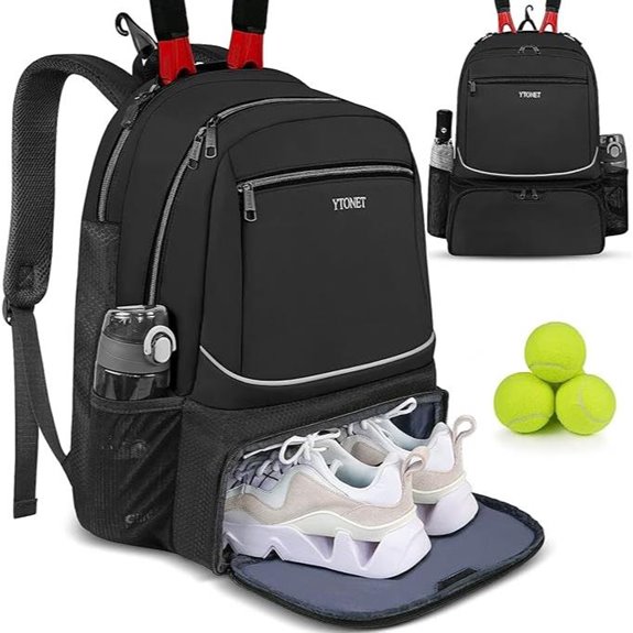 Ytonet Tennis Backpack for Rackets & Shoes