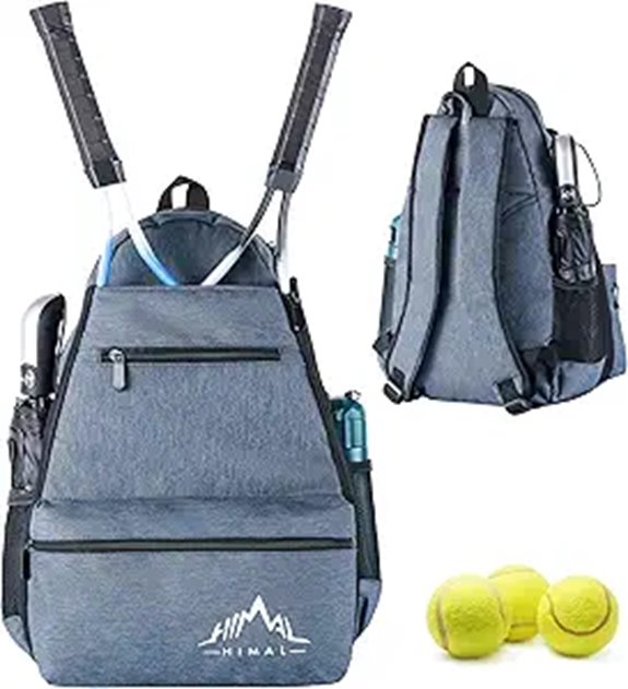 Himal Outdoors Tennis Backpack (Holds 3 Rackets)