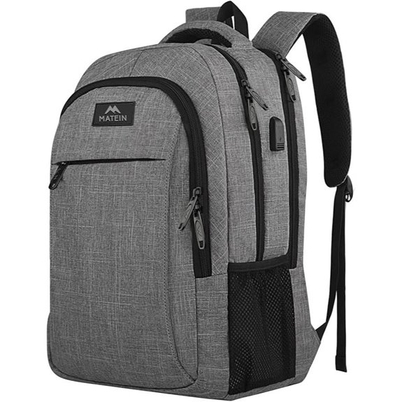MATEIN Travel Laptop Backpack with USB Port