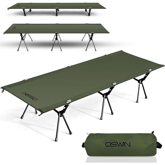 OSWIN Ultralight Folding Camping Cot (330-lb)