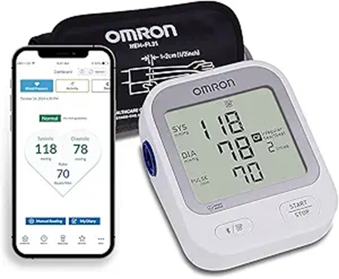 OMRON Silver Upper Arm Blood Pressure Monitor