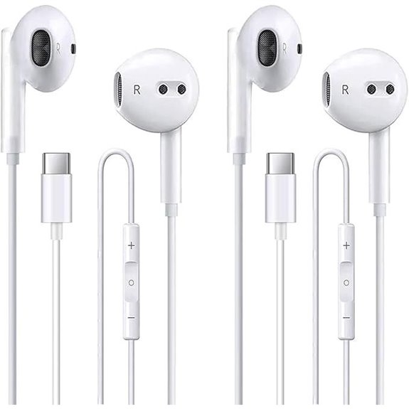 2 Pack USB-C Headphones for iPhone