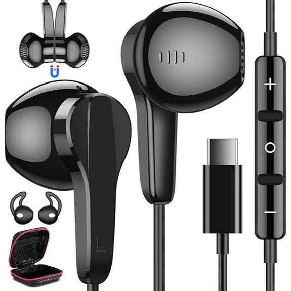 USB-C Headphones with Mic for Samsung & iPhone