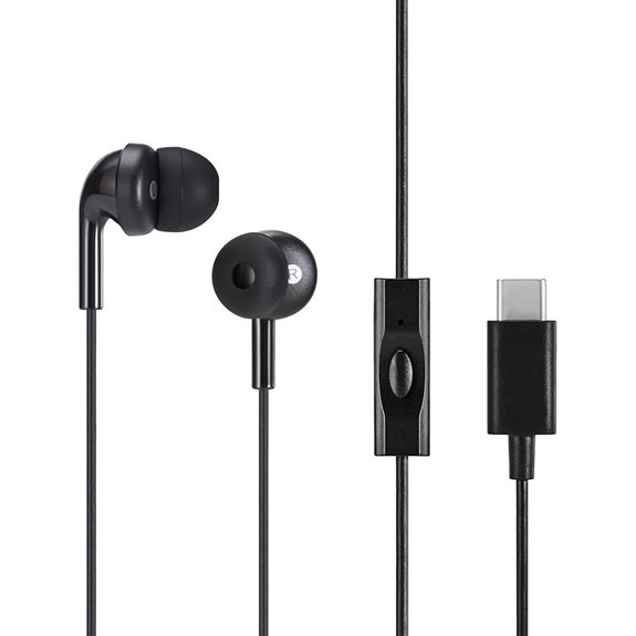 Amazon Basics Wired Earbuds with Mic (USB-C)