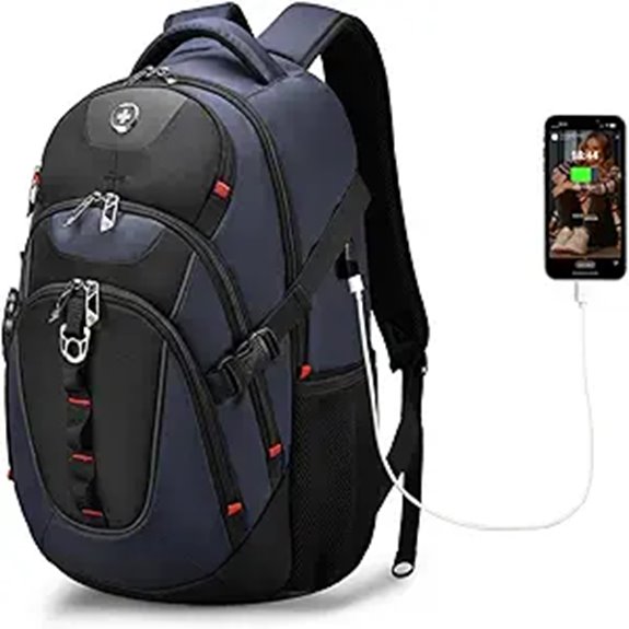 Swissdigital Laptop Backpack with USB Port (SD803-12)