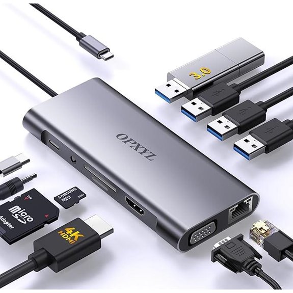 OPXYL 11-in-1 USB-C Hub Multiport Adapter