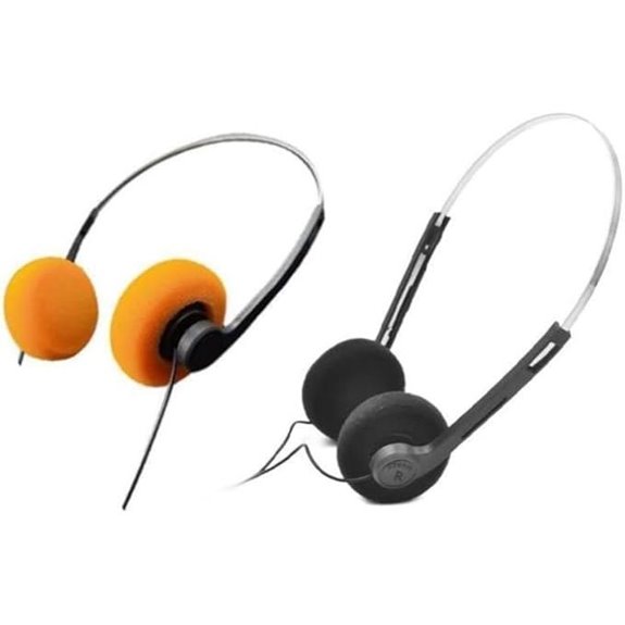 Retro On-Ear Headphones (2 Pcs)
