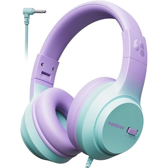 AwaTrue Kids Foldable Headphones with Volume Limiter