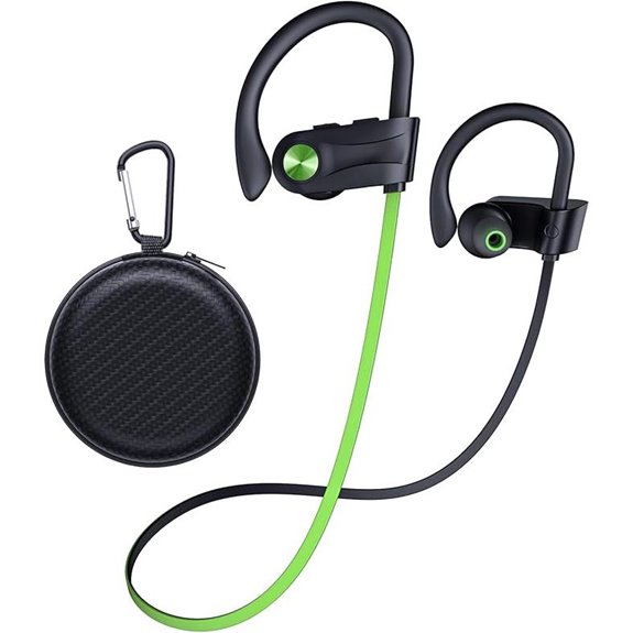 JOYWISE Bluetooth Earbuds with Earhooks (IPX7 Waterproof)