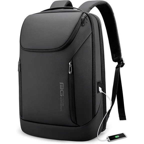 BANGE Waterproof Laptop Backpack with USB Charging