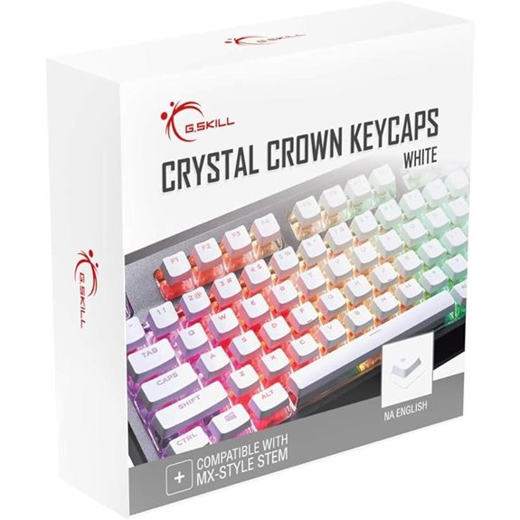 G.Skill Crystal Crown Keycaps (104-Key White)