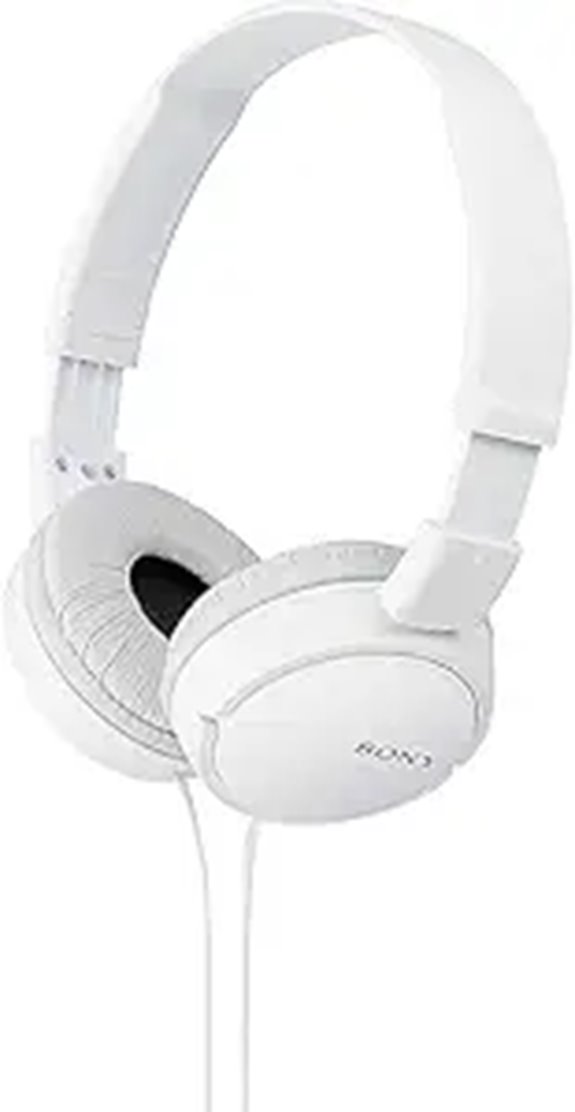 Sony ZX Series Wired On-Ear Headphones White MDR-ZX110