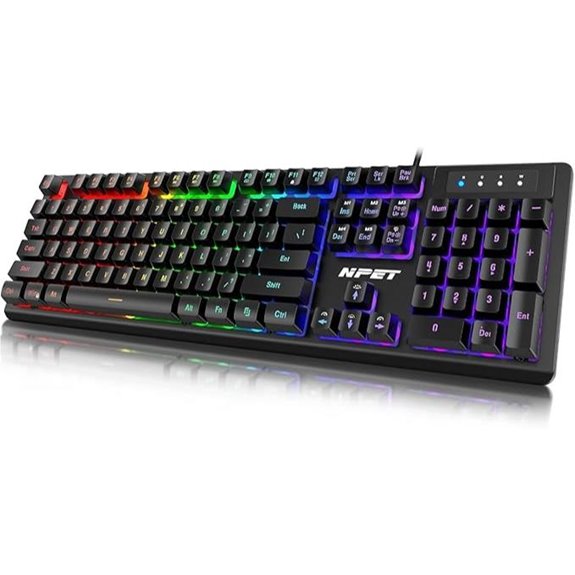 NPET K10 Wired Gaming Keyboard (Black)