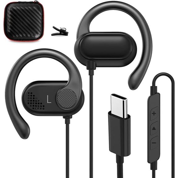 Open Ear Headphones Wired for Samsung & iPhone