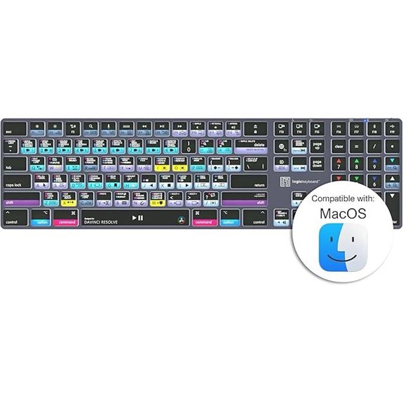 Logickeyboard Wireless Backlit 'Titan' for DaVinci Resolve