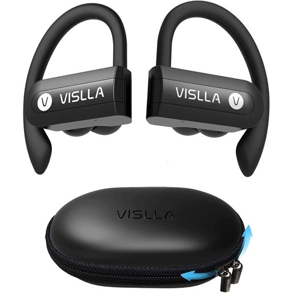 Vislla Wireless Earbuds with Microphone & Ear Hooks
