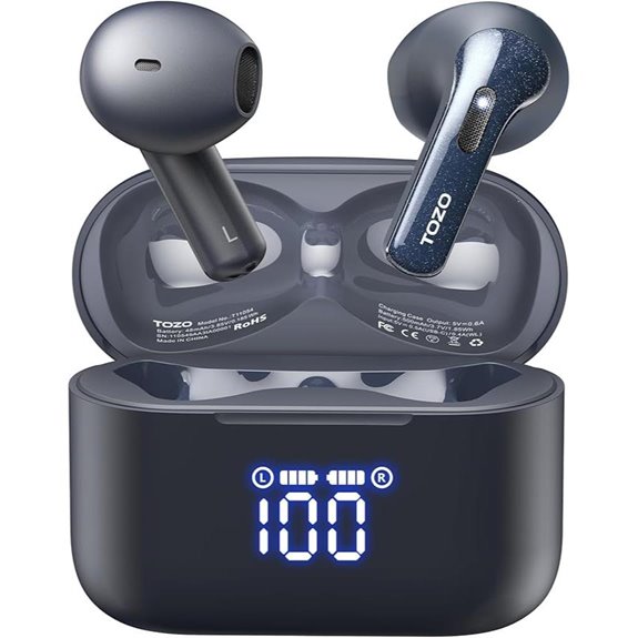 TOZO T21 Wireless Earbuds with Noise Cancelling