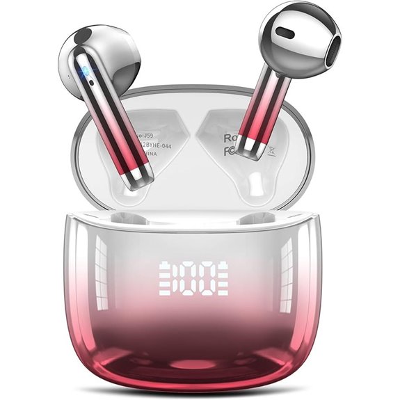 DUCOCUB Wireless Earbuds with 48H Playtime IPX7 Red