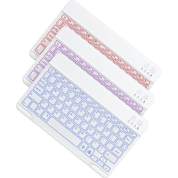 OMOTON Bluetooth Keyboard for iPad (White)