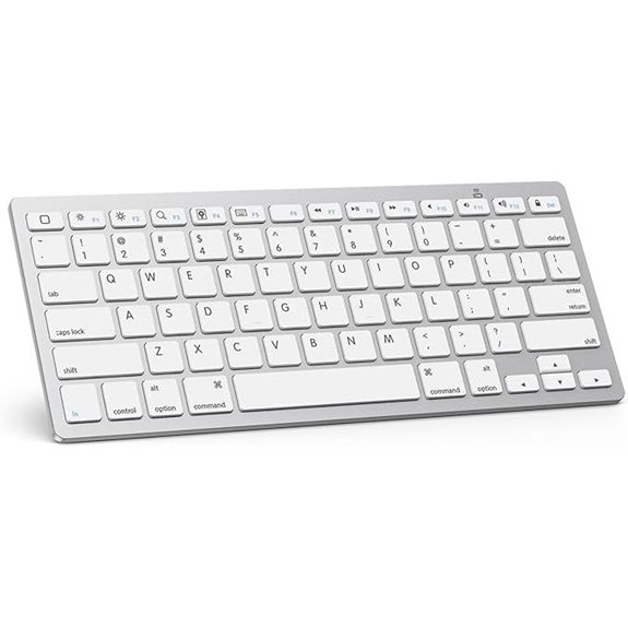 OMOTON Bluetooth Keyboard for iPad (White)