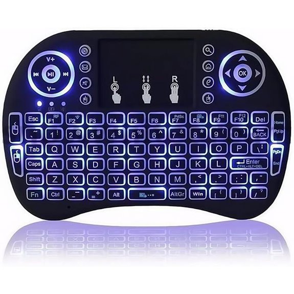 BIFANS Backlit Mini Wireless Keyboard with Touchpad
