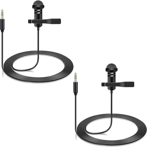 2 Pack Lavalier Mic for DJI Rode Wireless