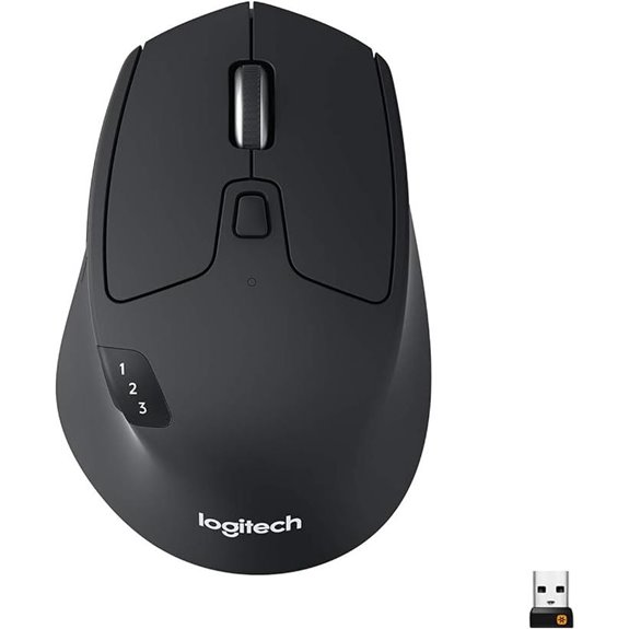 Logitech M720 Triathlon Wireless Mouse (Black)