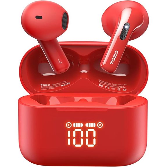 TOZO T21 Wireless Earbuds with Noise Cancelling