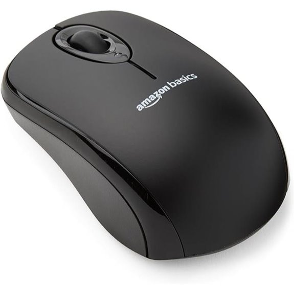 Amazon Basics Wireless Optical Mouse (Black)