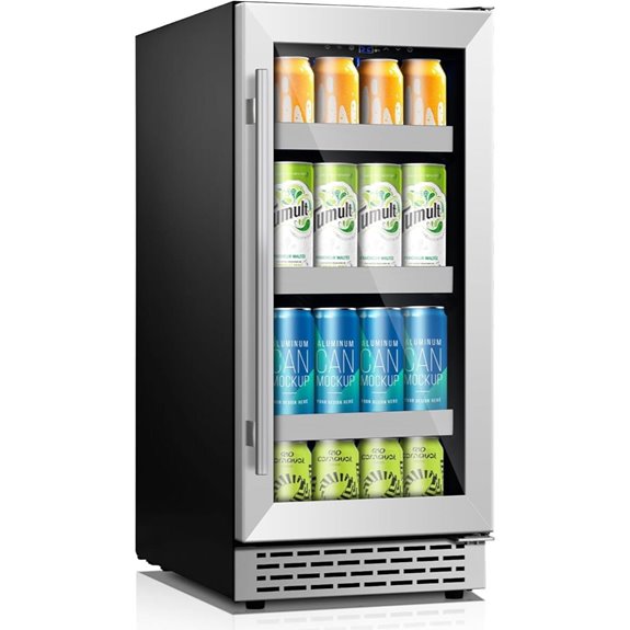 15 Beverage Refrigerator with Glass Door