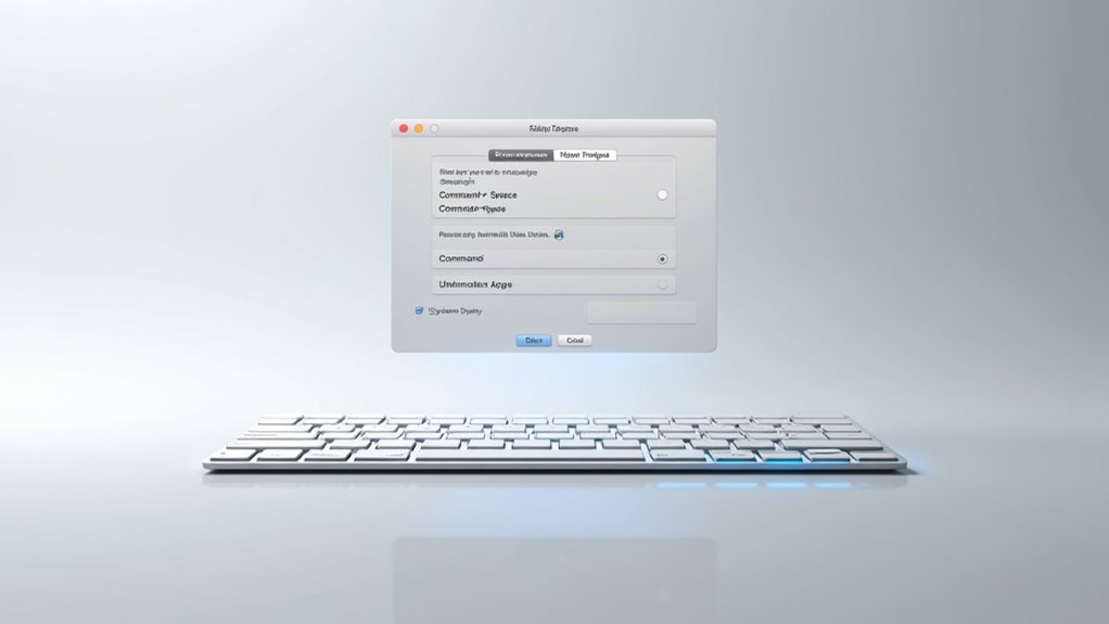 check command space shortcut
