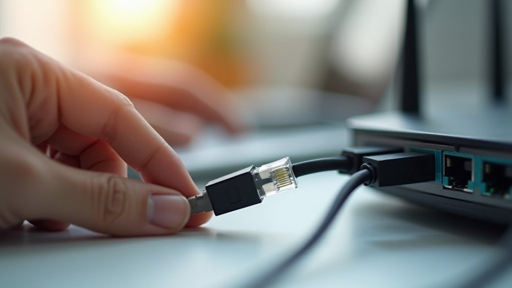 check ethernet cable connection