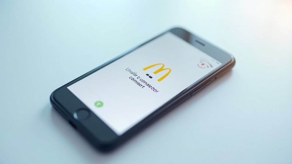 check mcdonald s app servers