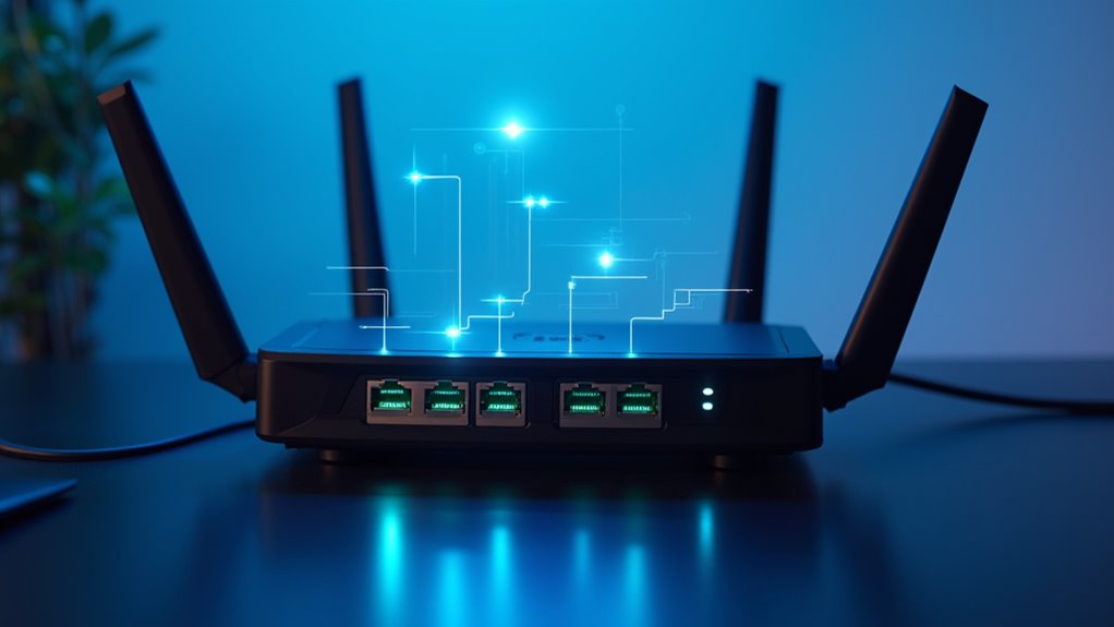 check router port settings