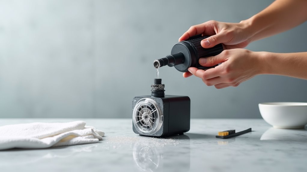 clean pump biweekly for efficiency