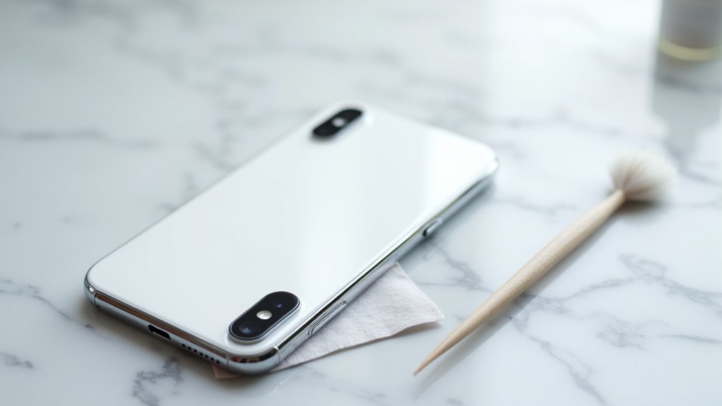 clean rear camera lens