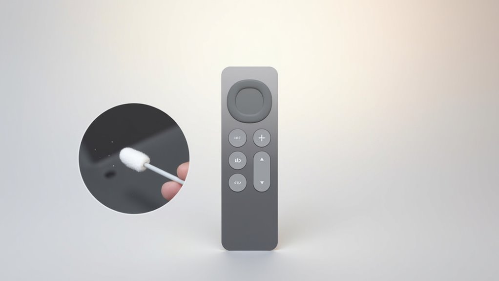 clean remote charging port